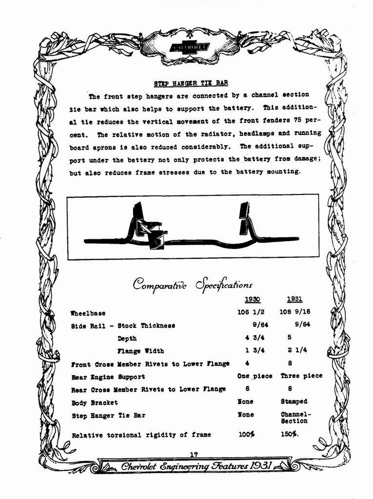 1931 Chevrolet Engineering Features Page 6